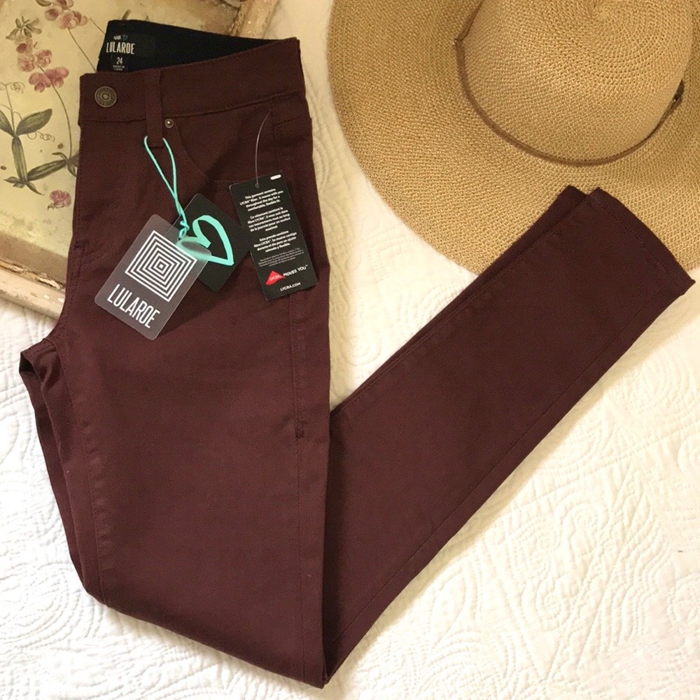 NWT LuLaRoe Skinny Fit Jeans Brown